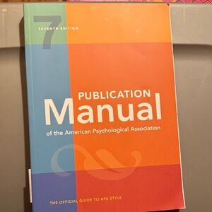 APA Publication Manual Seventh Edition